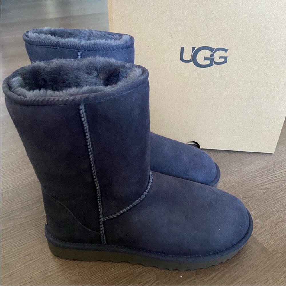 UGG Midnight Blue Sheepskin Boots
